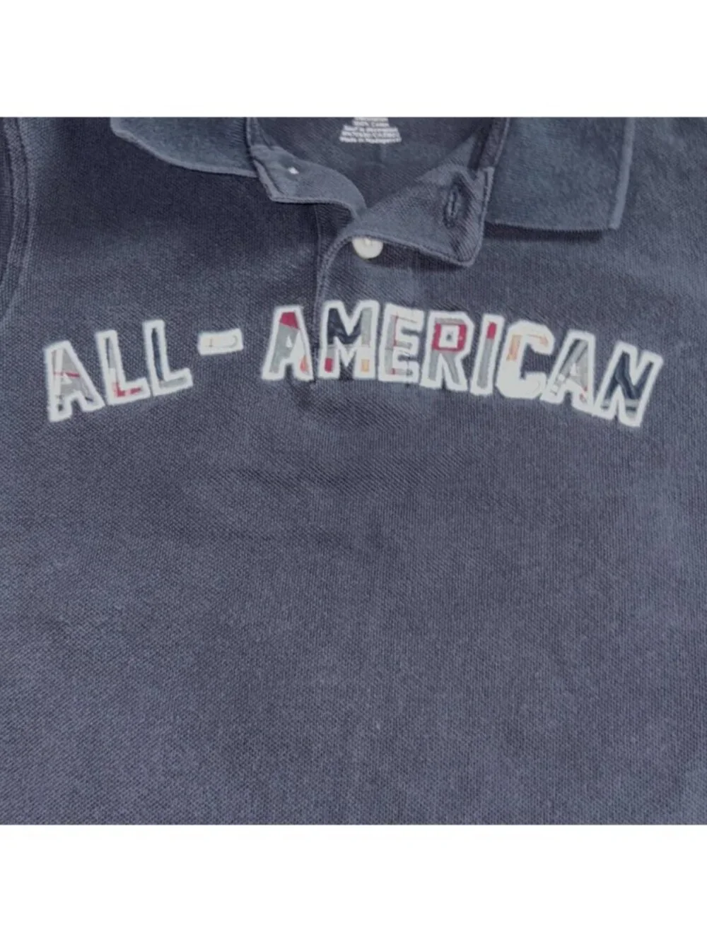Gymboree Boys 'All-American' Short Sleeve Polo Shirt-Blue-Size 6-GUC